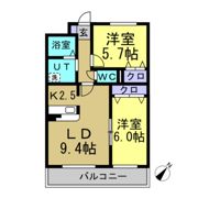 プリミエール山敷230の間取り画像