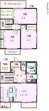 メゾンベルソー Bの間取り画像