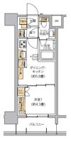 リビオメゾン芝浦の間取り画像