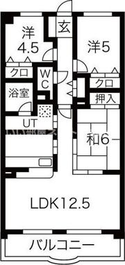 クレストヒルズ東山の間取り画像