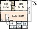 レーヴ長束の間取り画像