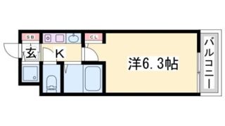エステムコート新神戸エリタージュの間取り画像