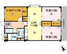 コンフォート緑井の間取り画像
