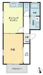 フォブールDMC・Dの間取り画像