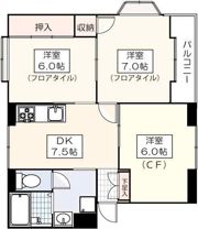 グレースハイムⅠの間取り画像
