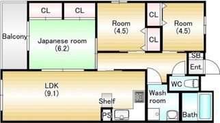 Garden Style光善寺の間取り画像