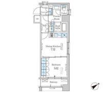 パークアクシス横浜山下町の間取り画像