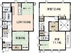 田ノ上戸建の間取り画像