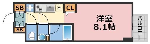 Dimus北浜の間取り画像