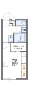 レオパレスグリーンフォレストの間取り画像