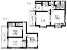 内田町一丁目戸建の間取り画像