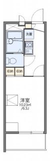 レオパレスさくら野の間取り画像