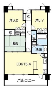 サーパス城ノ内の間取り画像