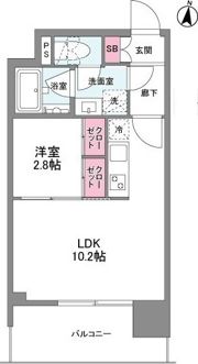 シーズンフラッツ中崎の間取り画像
