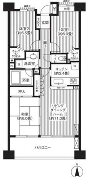 コスモ戸田公園セントラルビューの間取り画像