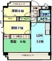 グランデージ竹越の間取り画像