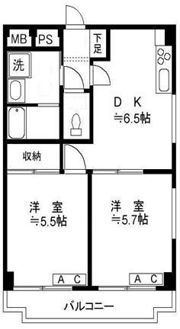 ルミエール蓮根の間取り画像