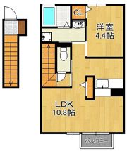 トレス横代館の間取り画像