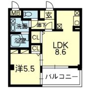 アベニュー清水東の間取り画像