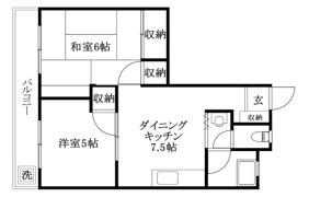 白形マンションの間取り画像