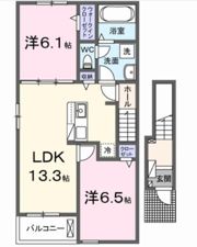 フルール レジデンス Ⅰの間取り画像
