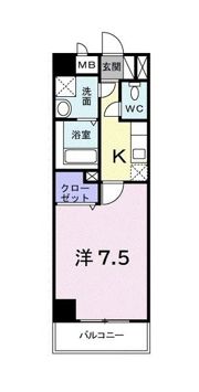 パールドゥN 府中の間取り画像