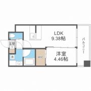 プレジオ難波EUROの間取り画像