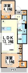 Hilltop Eastの間取り画像