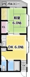 駒井ハイツの間取り画像