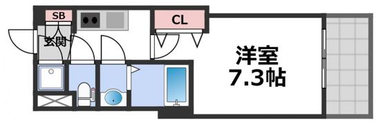 プラ・ディオ新深江の間取り画像