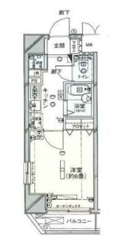 シンシア明大前の間取り画像
