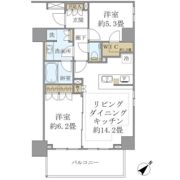 ザ・パークハウスアーバンス東五反田の間取り画像