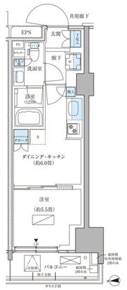 パークアクシス品川天王洲アイルの間取り画像