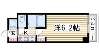 エステムコート新神戸エリタージュの間取り画像