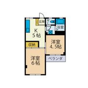 ハイツ平和の間取り画像