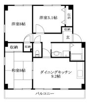 フォブールトロワ片岡の間取り画像