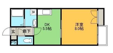 フォーバスIIの間取り画像
