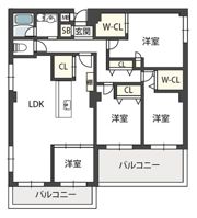 コート北千里C棟の間取り画像