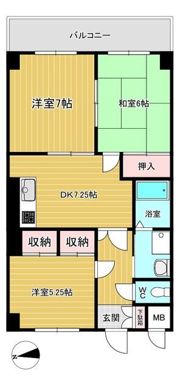 サンライトマンションの間取り画像