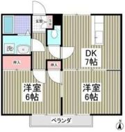 シティハイツブリッジBの間取り画像