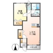 ルミナスガーデンAの間取り画像