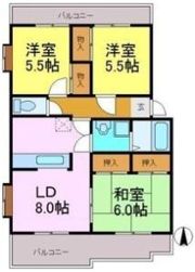 シャトレ白山の間取り画像