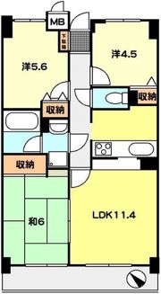 T－net ハイホーム朝霞本町の間取り画像