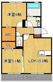 あぅん霧ヶ丘の間取り画像