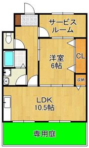 コーポあけだの間取り画像