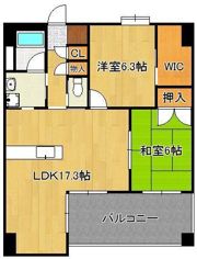 ルフォンド天神の間取り画像