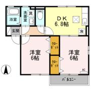 リビングタウン観音寺A棟の間取り画像