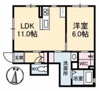 ラ・パルテール新屋敷Ⅲの間取り画像