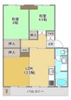 田園ハイツ川越2号棟の間取り画像