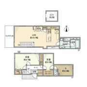 等々力戸建の間取り画像